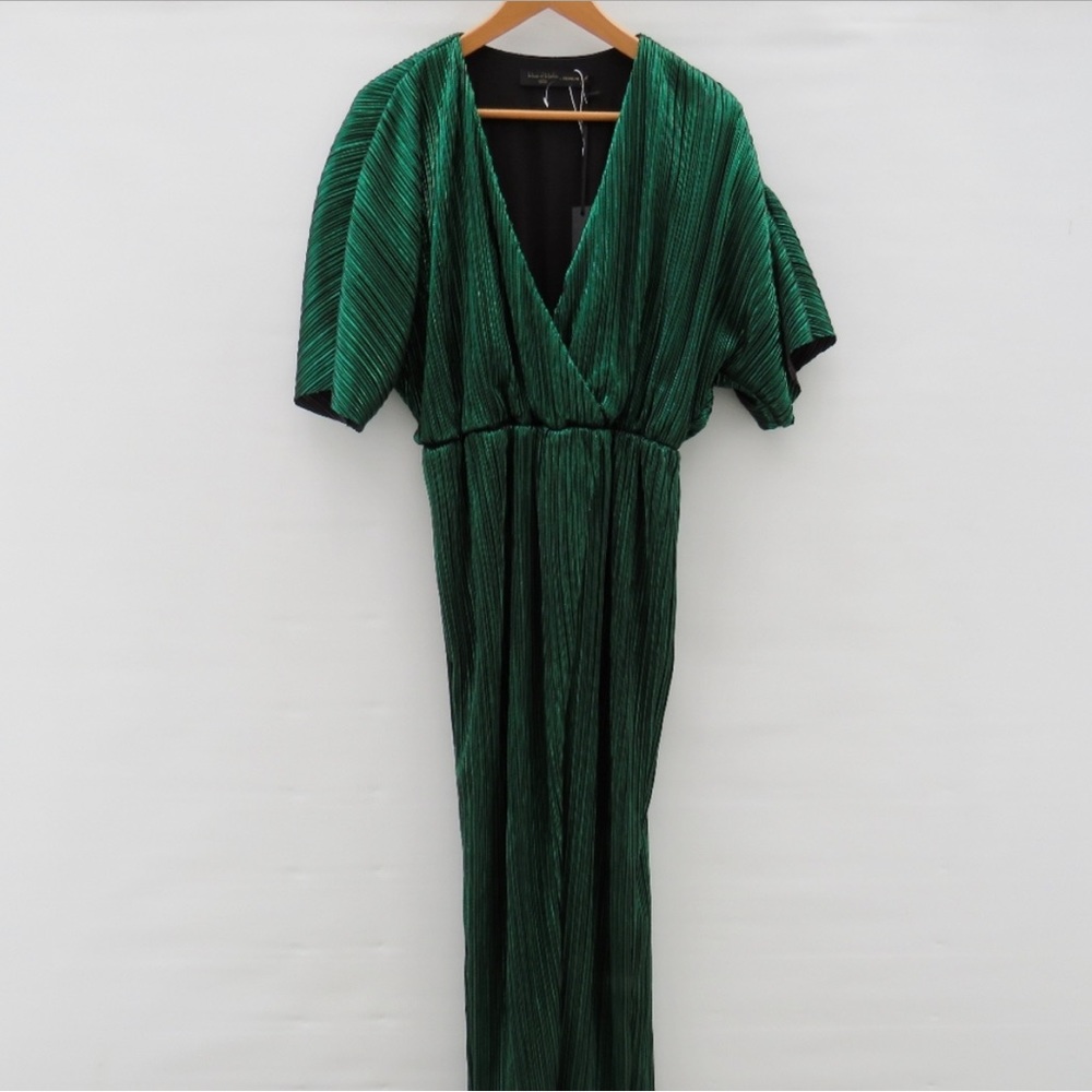 House of Harlow x Revolve Sabrina Green Metallic Dress